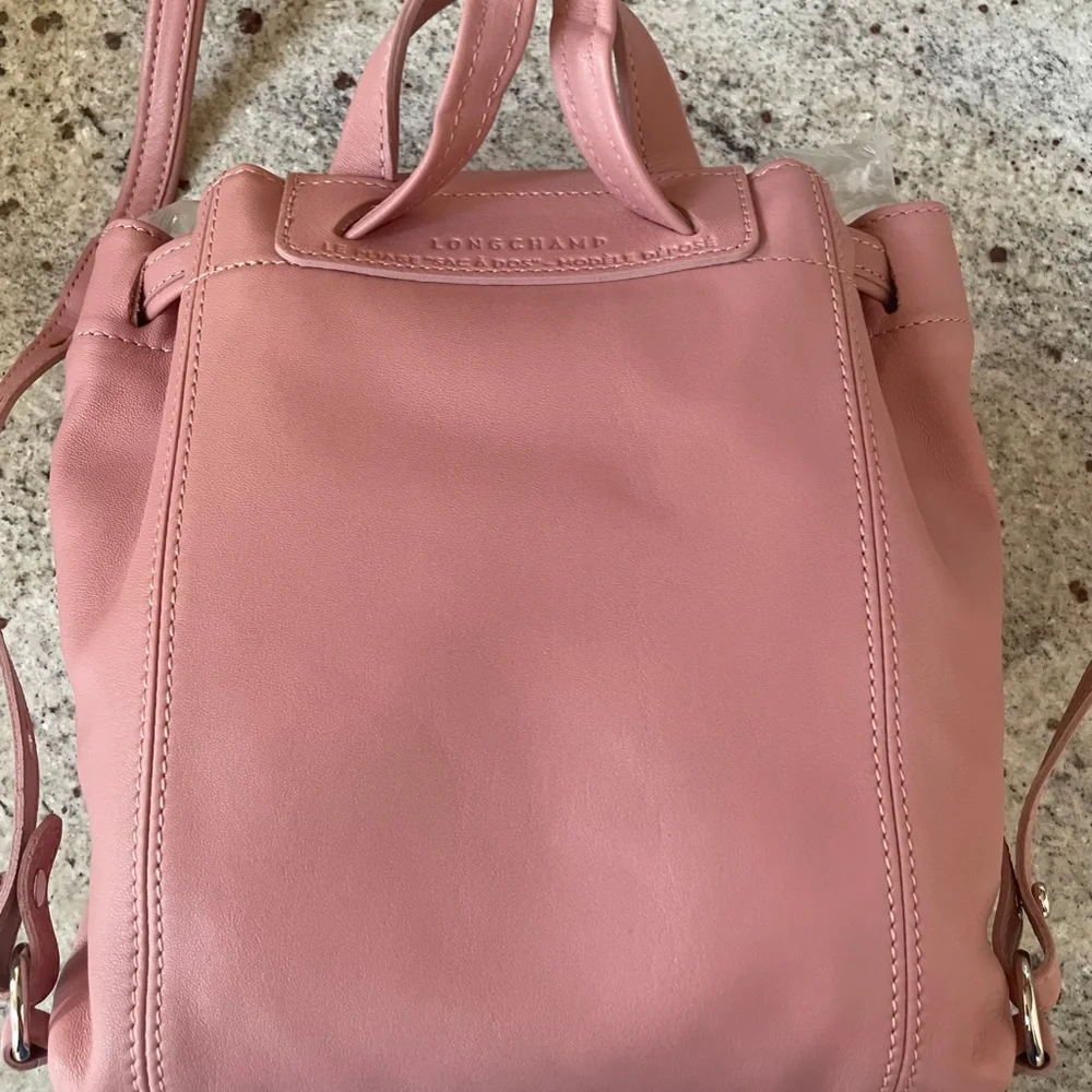 Extra Small Le Pliage Leather Backpack from LONGCHAMP - Picture 3 of 5